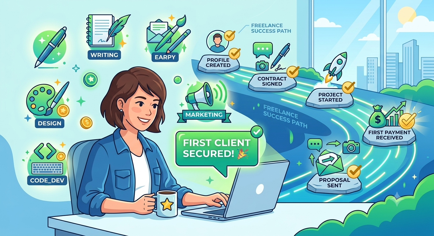Freelancing for Beginners: How to Land Your First Client